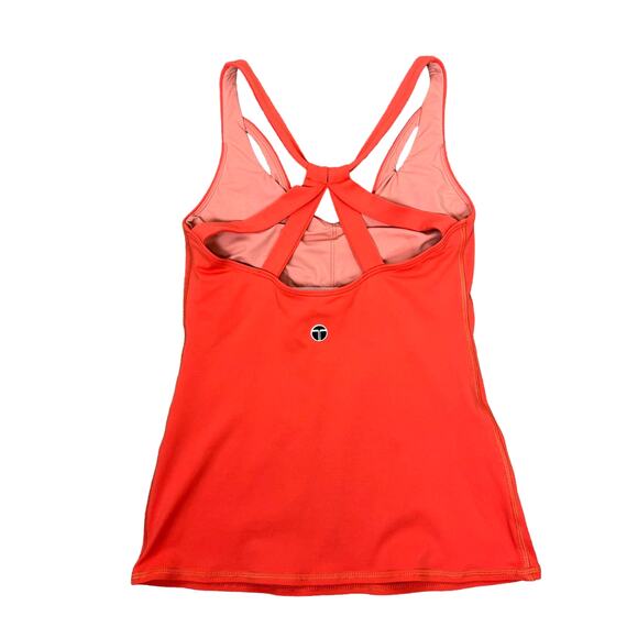 Trina Turk | Recreation Orange Strappy Activewear Athletic Tank Top - Picture 2 of 8